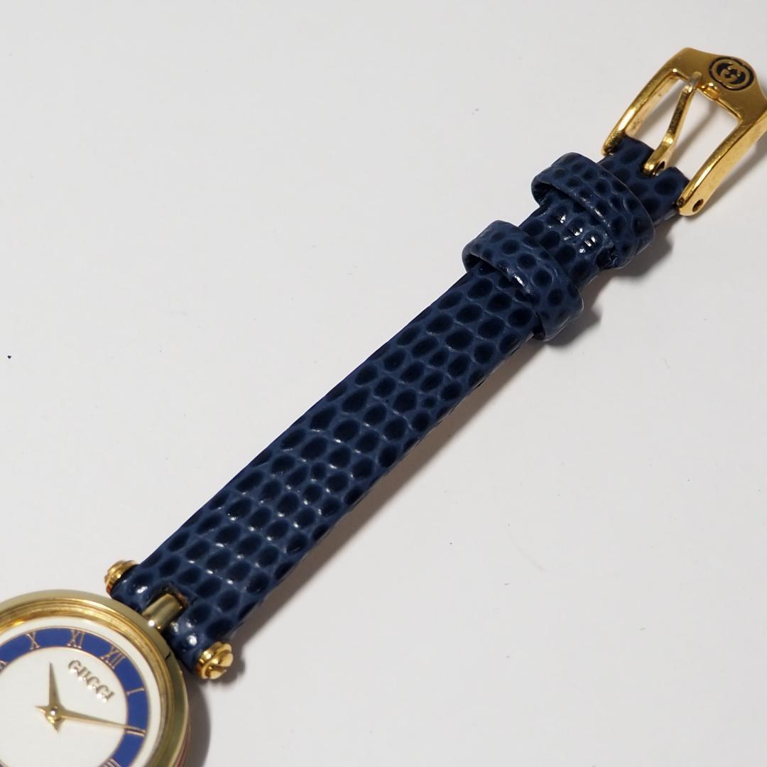 グッチ GUCCI シェリーライン 革ベルト ゴールド レディース腕時計 920