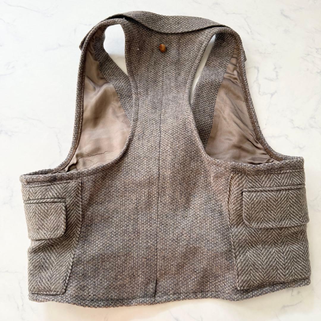 【美品】　ナナナナサーカ　ジャケット　セット　ヘリンボーン　くるみボタン　変形