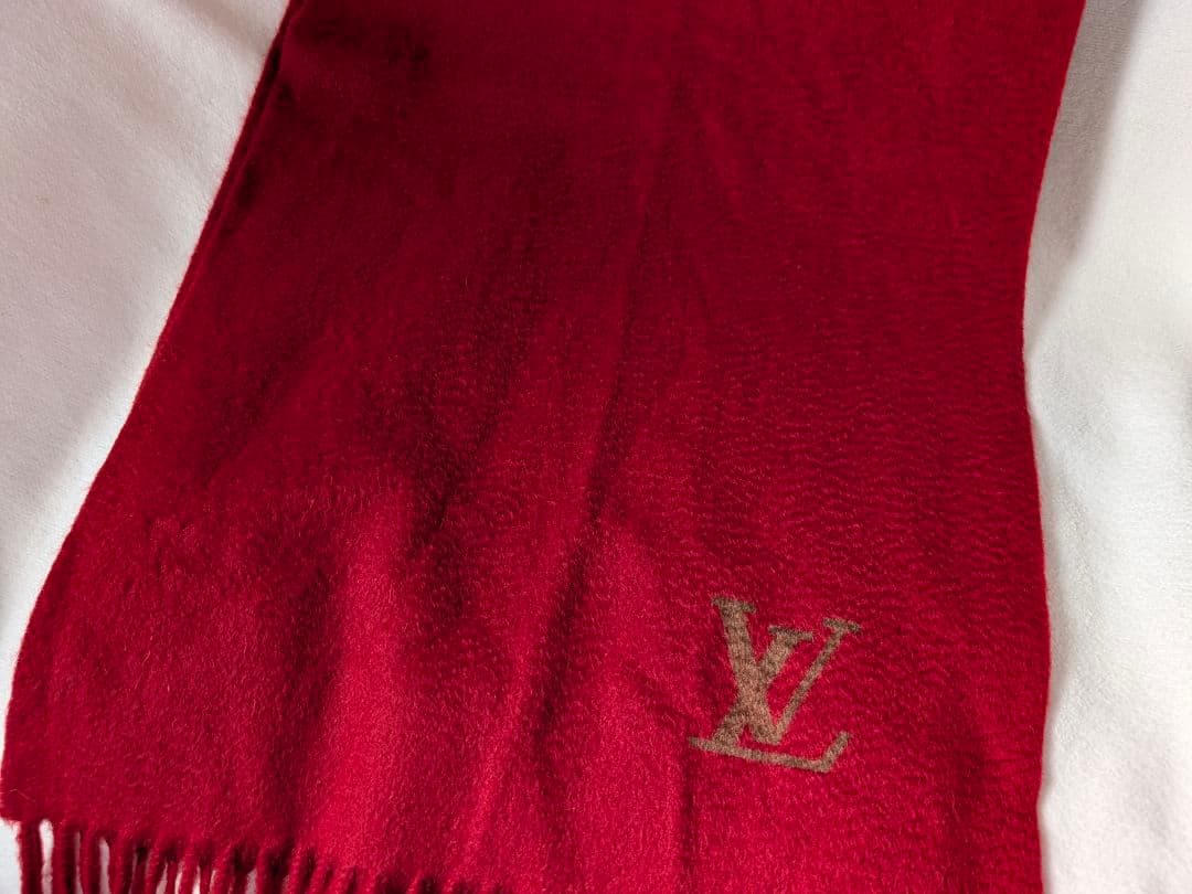 ルイヴィトン ロゴモチーフ カシミヤマフラー