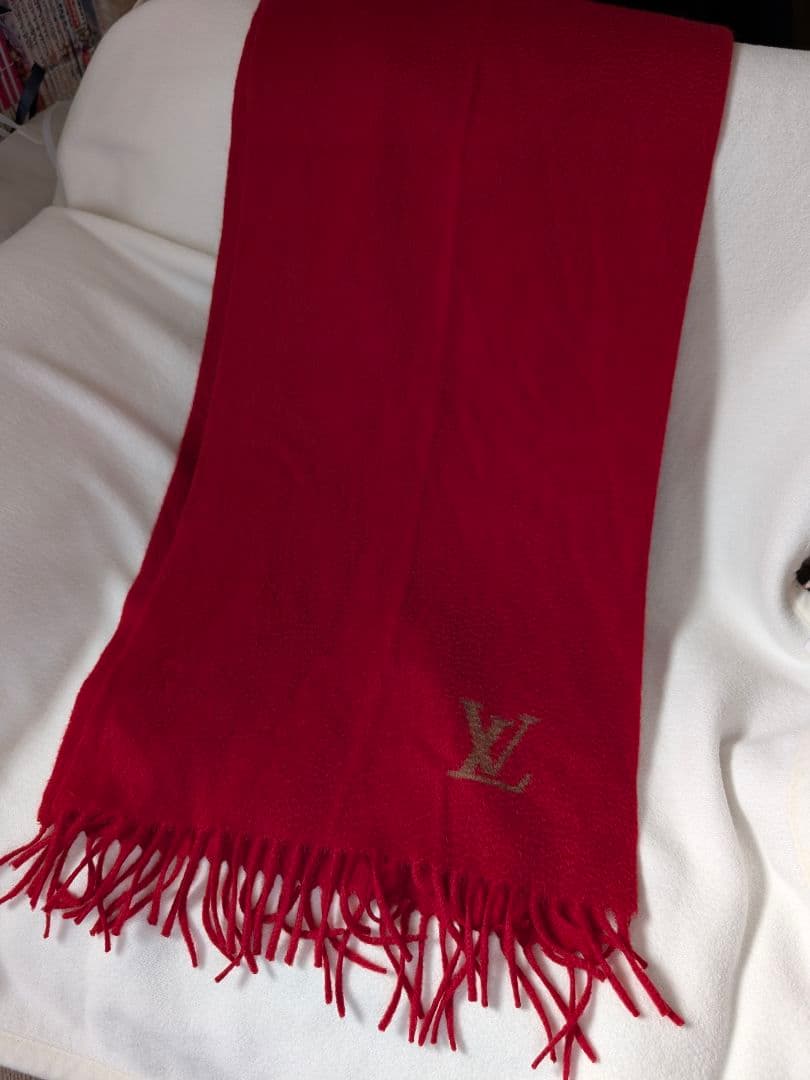 ルイヴィトン ロゴモチーフ カシミヤマフラー