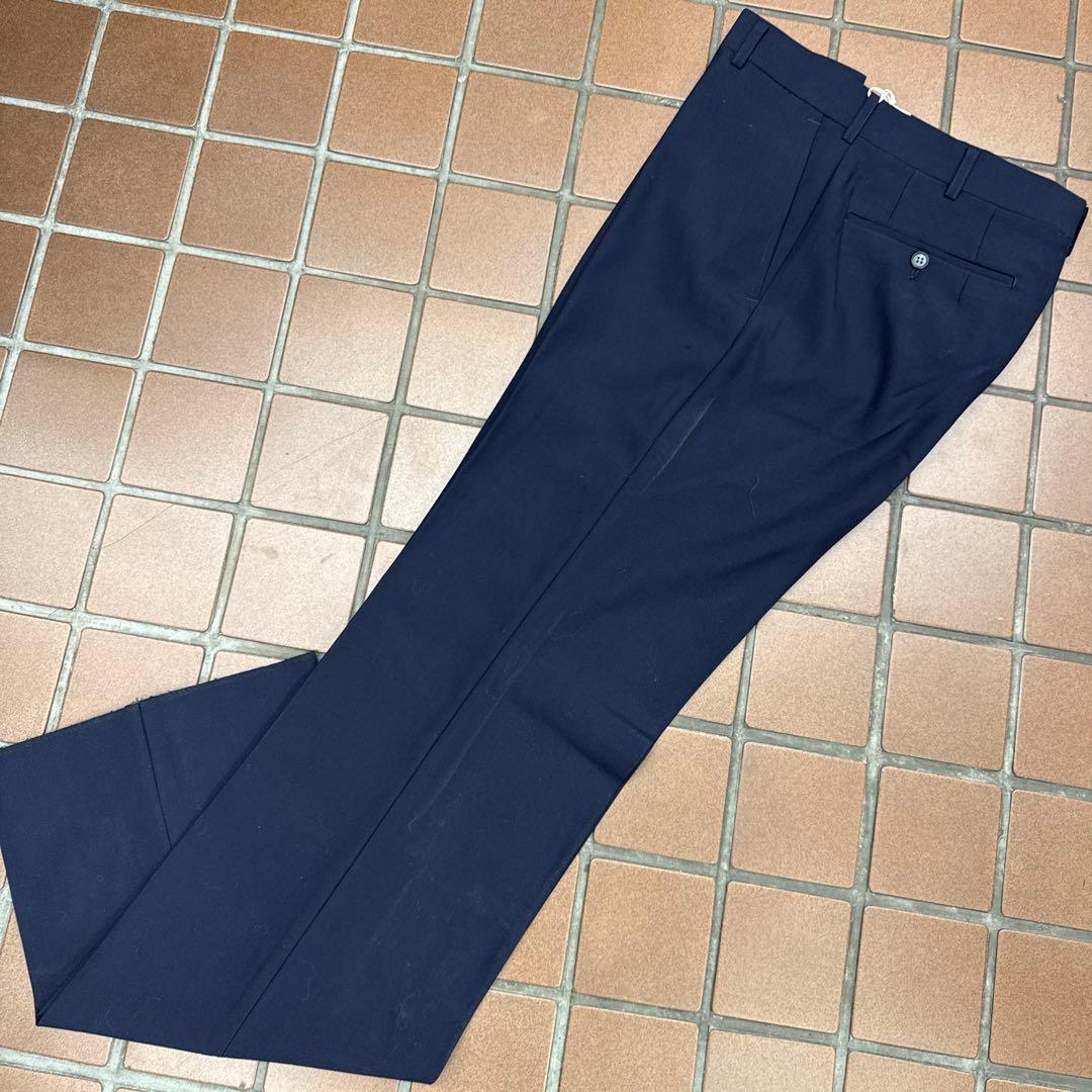 新品 Y6 L スリーピーススーツ シングルスーツ ネイビー系 ウール100%