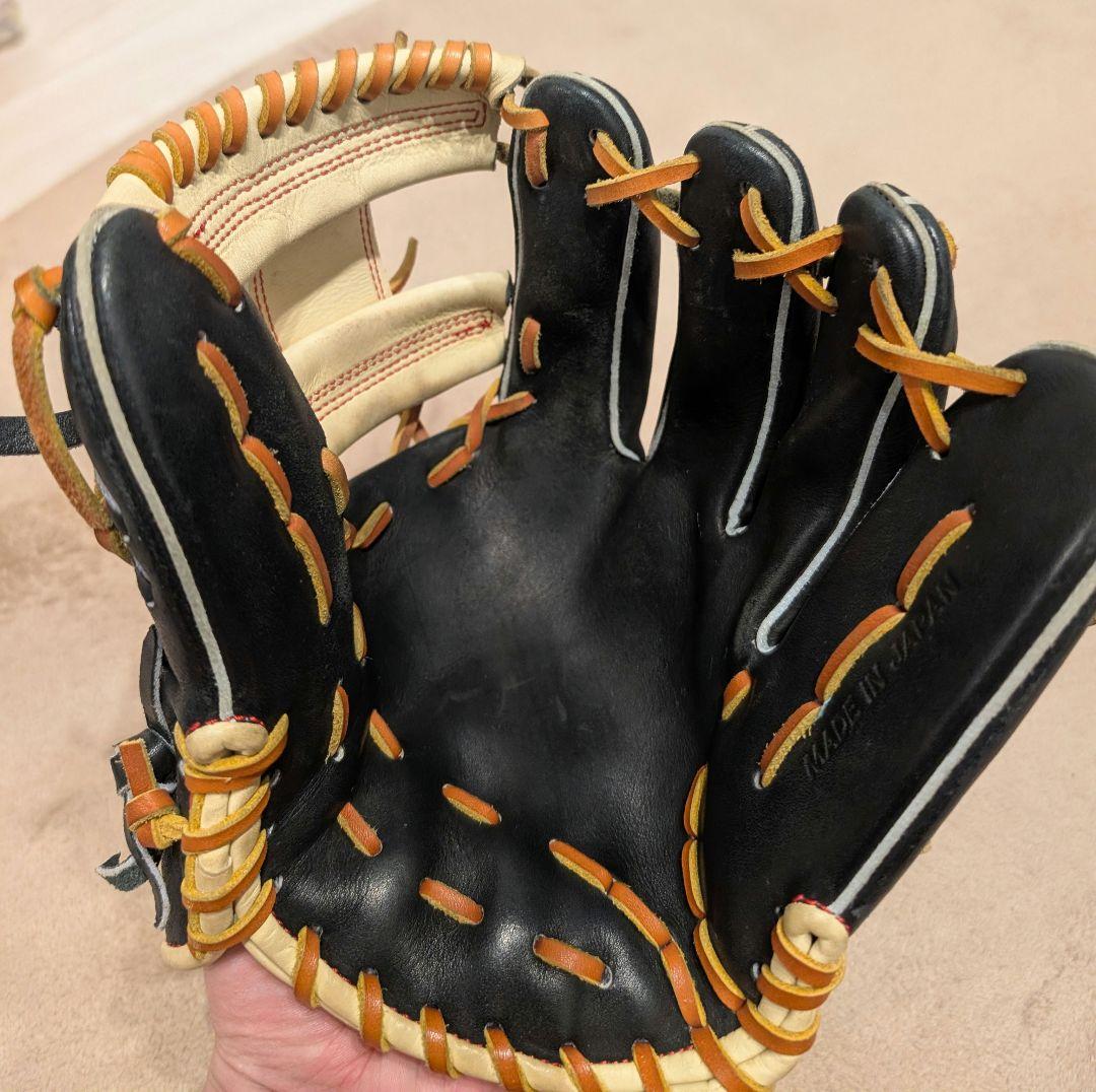 ATOMS　アトムズ　内野軟式グローブ　一般 ANX-04 BLK　右投用