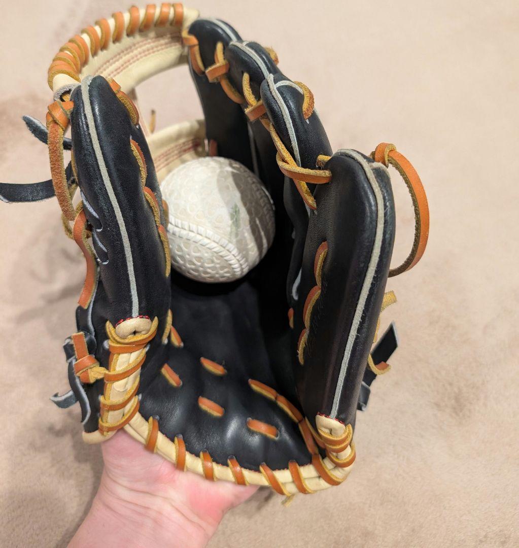 ATOMS　アトムズ　内野軟式グローブ　一般 ANX-04 BLK　右投用