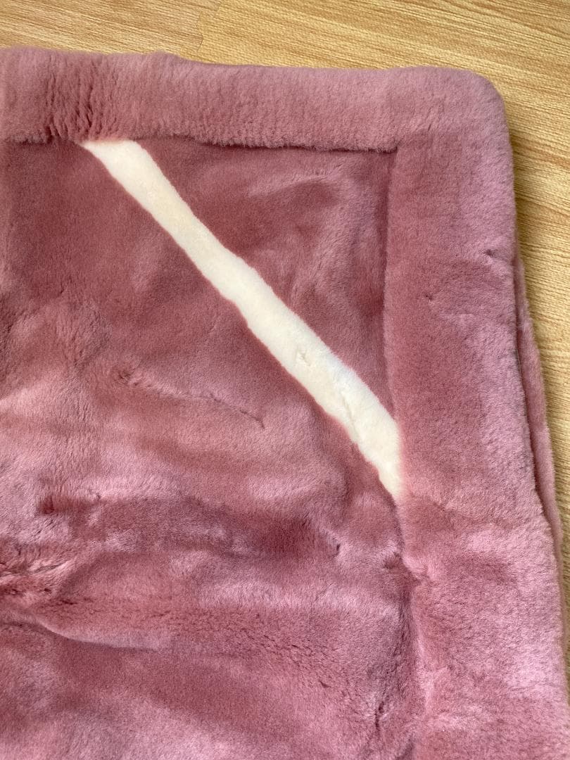 ムートンシーツ　シングル　ピンク　②