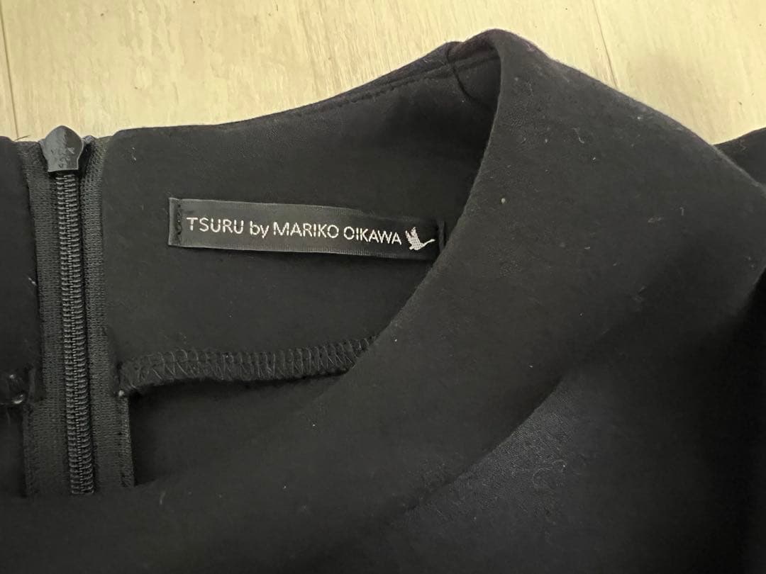 美品。ツルバイマリコオイカワ　フレアデザイン長袖チュニック