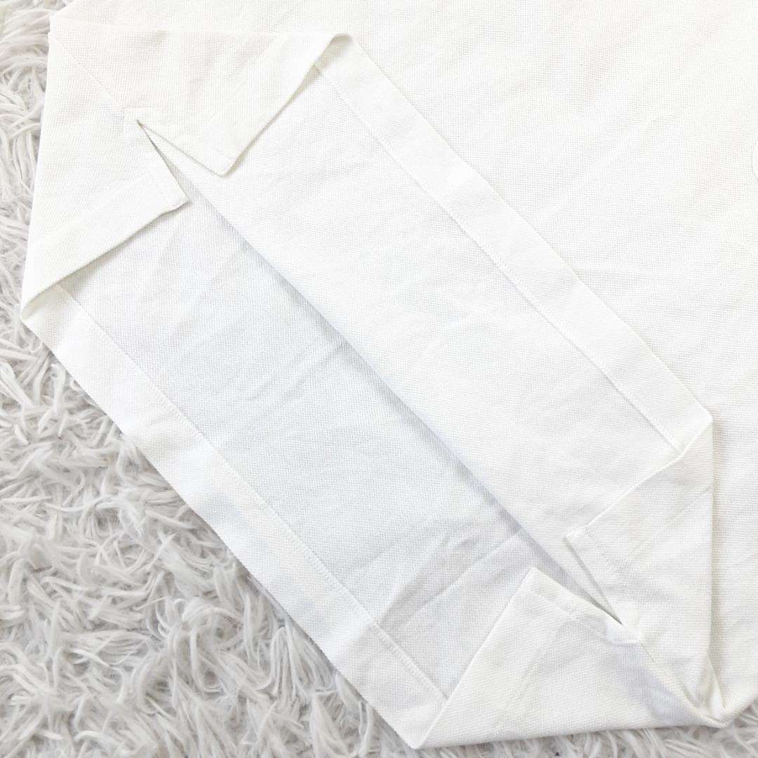 美品◎LoroPiana ロロピアーナ 半袖ポロシャツ ホワイト 白 イタリア製