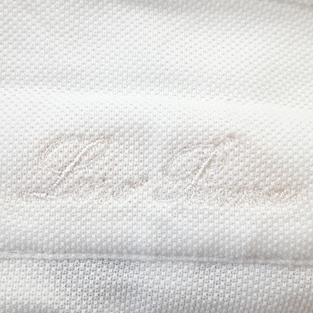 美品◎LoroPiana ロロピアーナ 半袖ポロシャツ ホワイト 白 イタリア製