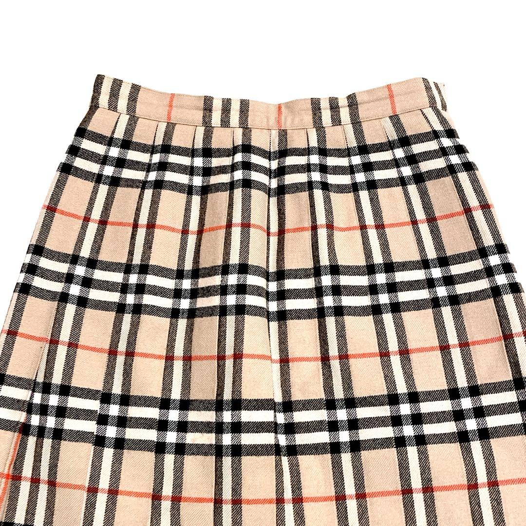 【美品】BURBERRYS プリーツスカート　ノバチェック　90s