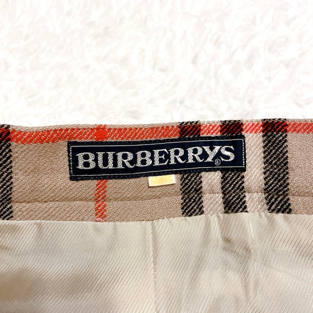 【美品】BURBERRYS プリーツスカート　ノバチェック　90s