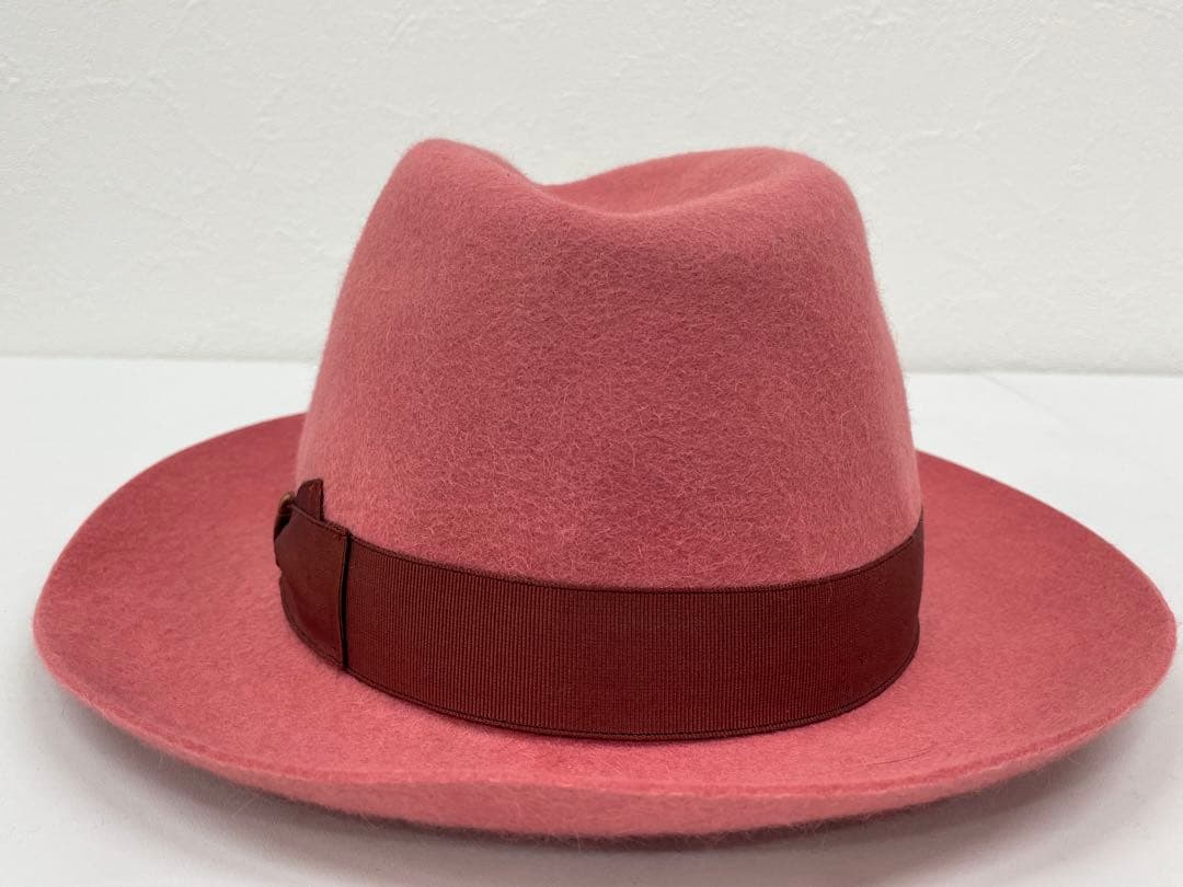 J77定価74,300円【未使用・極美品】ボルサリーノ 高級ハット M58