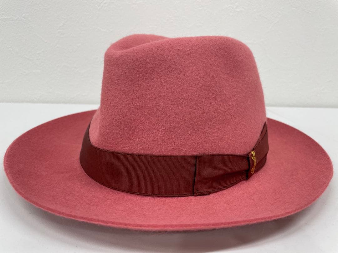 J77定価74,300円【未使用・極美品】ボルサリーノ 高級ハット M58