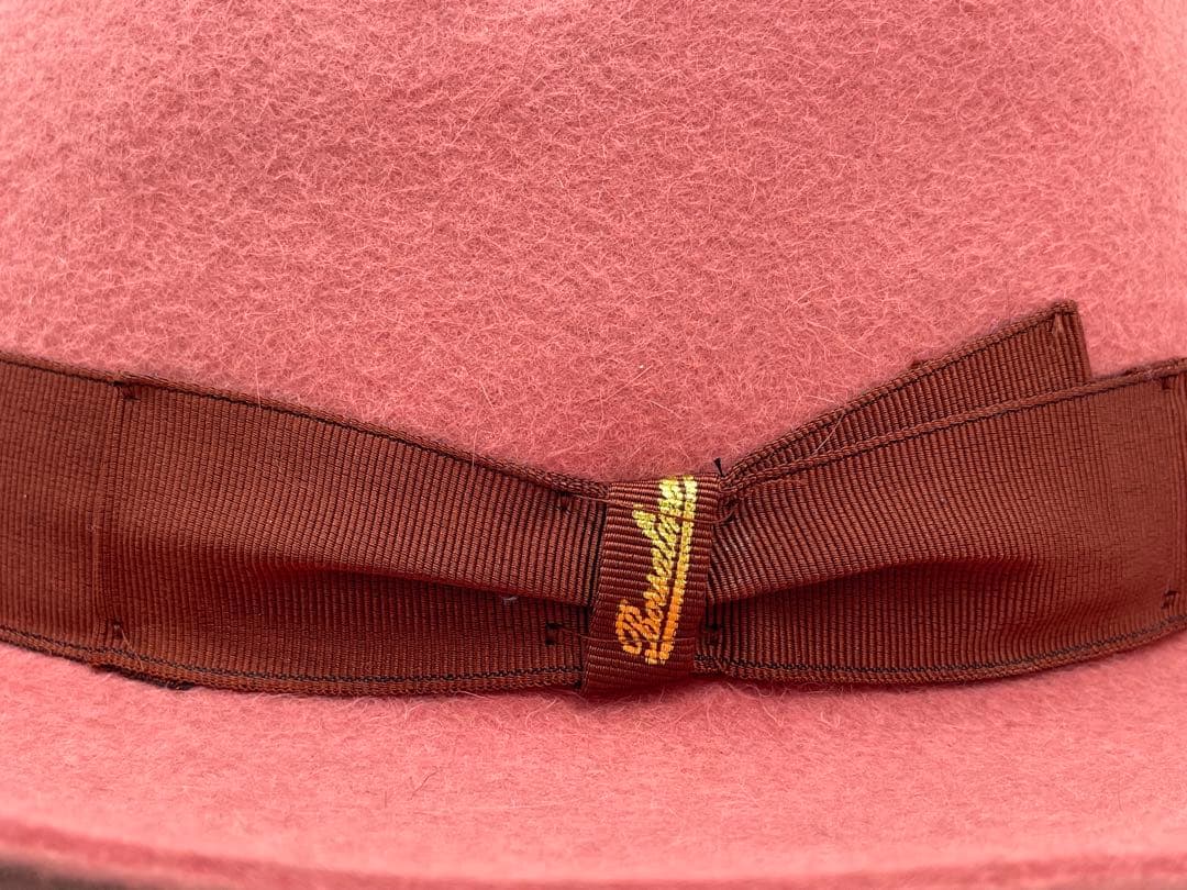 J77定価74,300円【未使用・極美品】ボルサリーノ 高級ハット M58