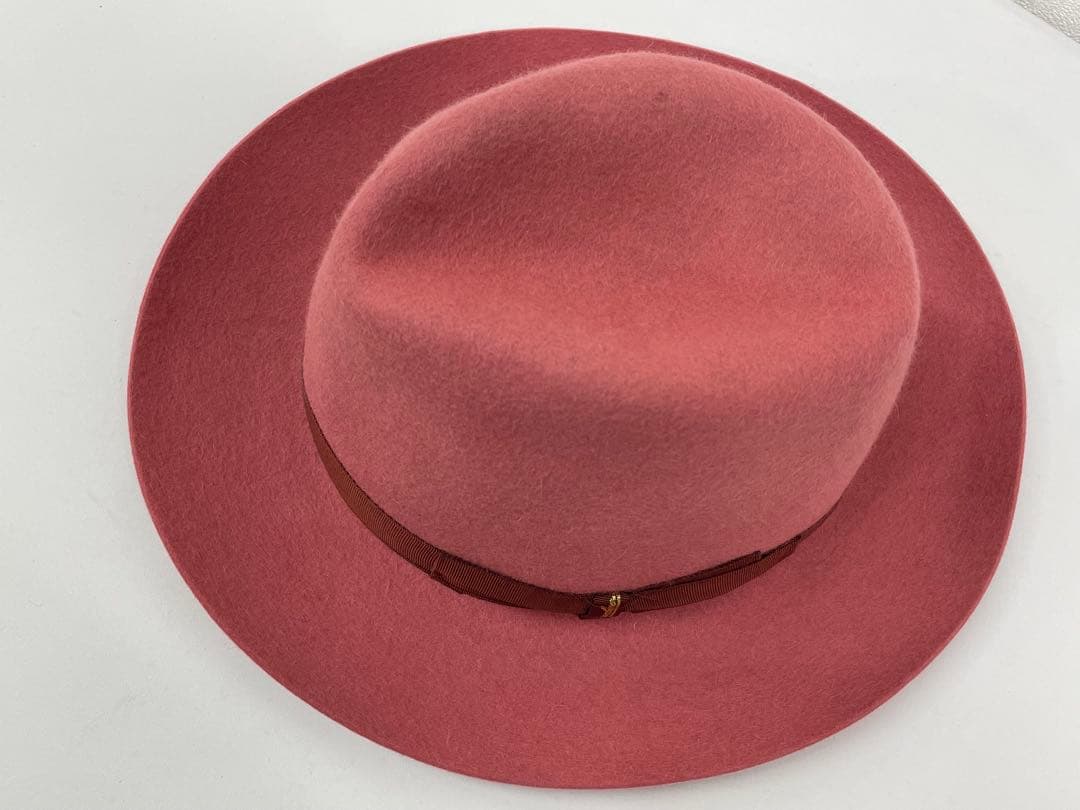 J77定価74,300円【未使用・極美品】ボルサリーノ 高級ハット M58