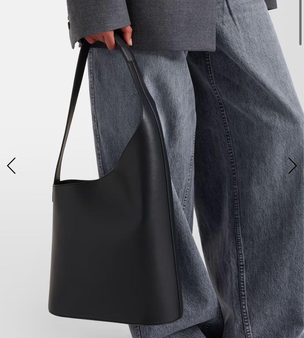 バッグ AESTHER EKME Lune Large leather tote bag