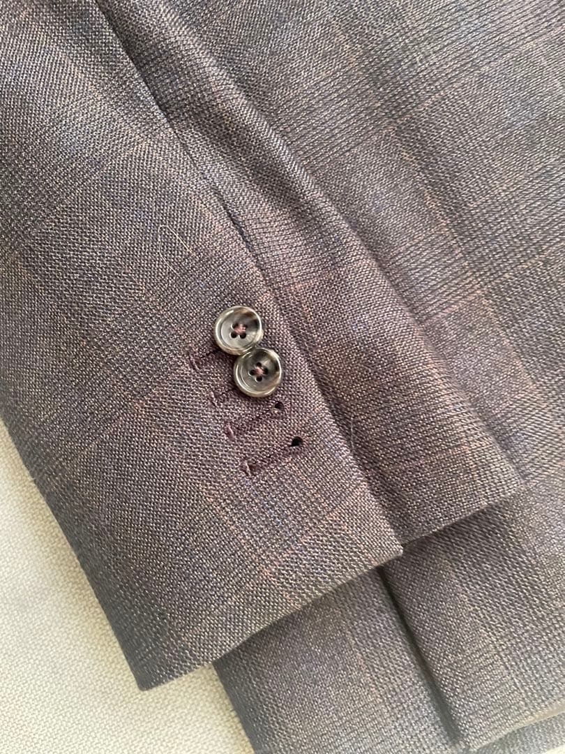 【早い者勝ち❗️】美品　イギリス生地　サヴィル・クリフォード　スーツ　ブラウン