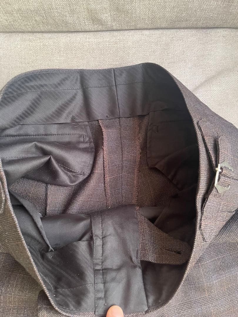 【早い者勝ち❗️】美品　イギリス生地　サヴィル・クリフォード　スーツ　ブラウン