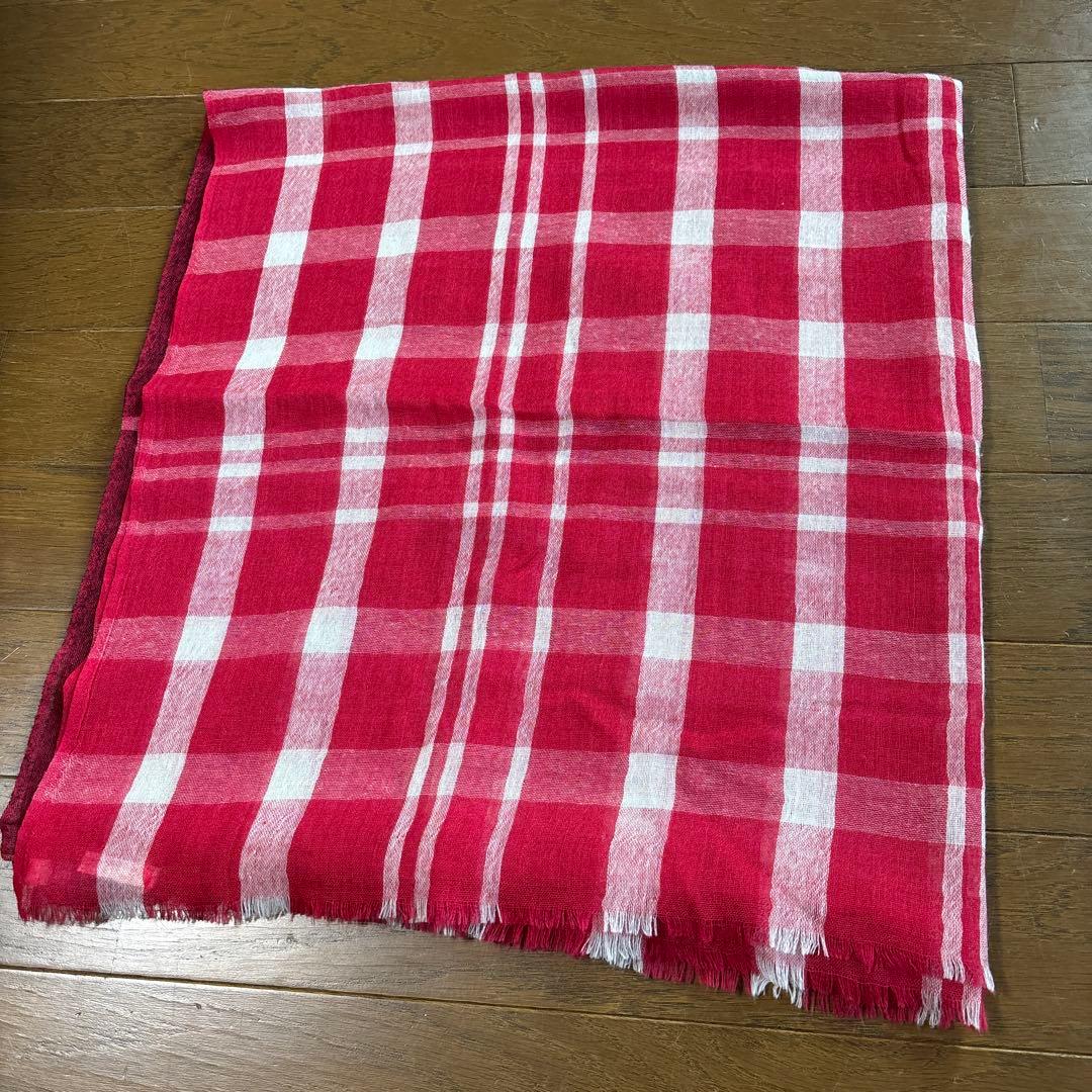 denis colomb デニスコロン チェック柄 ツートン カシミヤ ストール