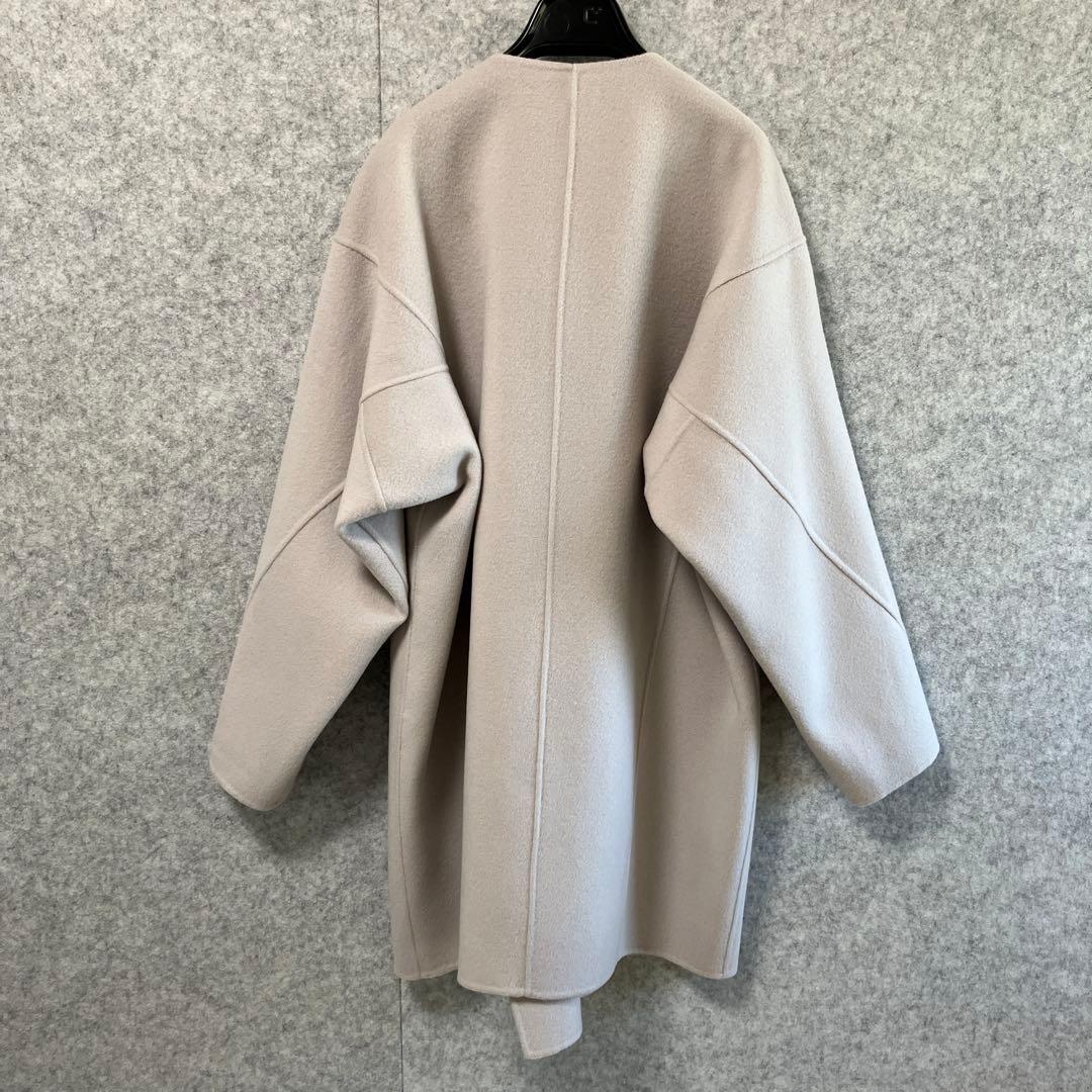 定価 ¥88,000 ハウスオブロータス　ノーカラーバレルラインリバーコート