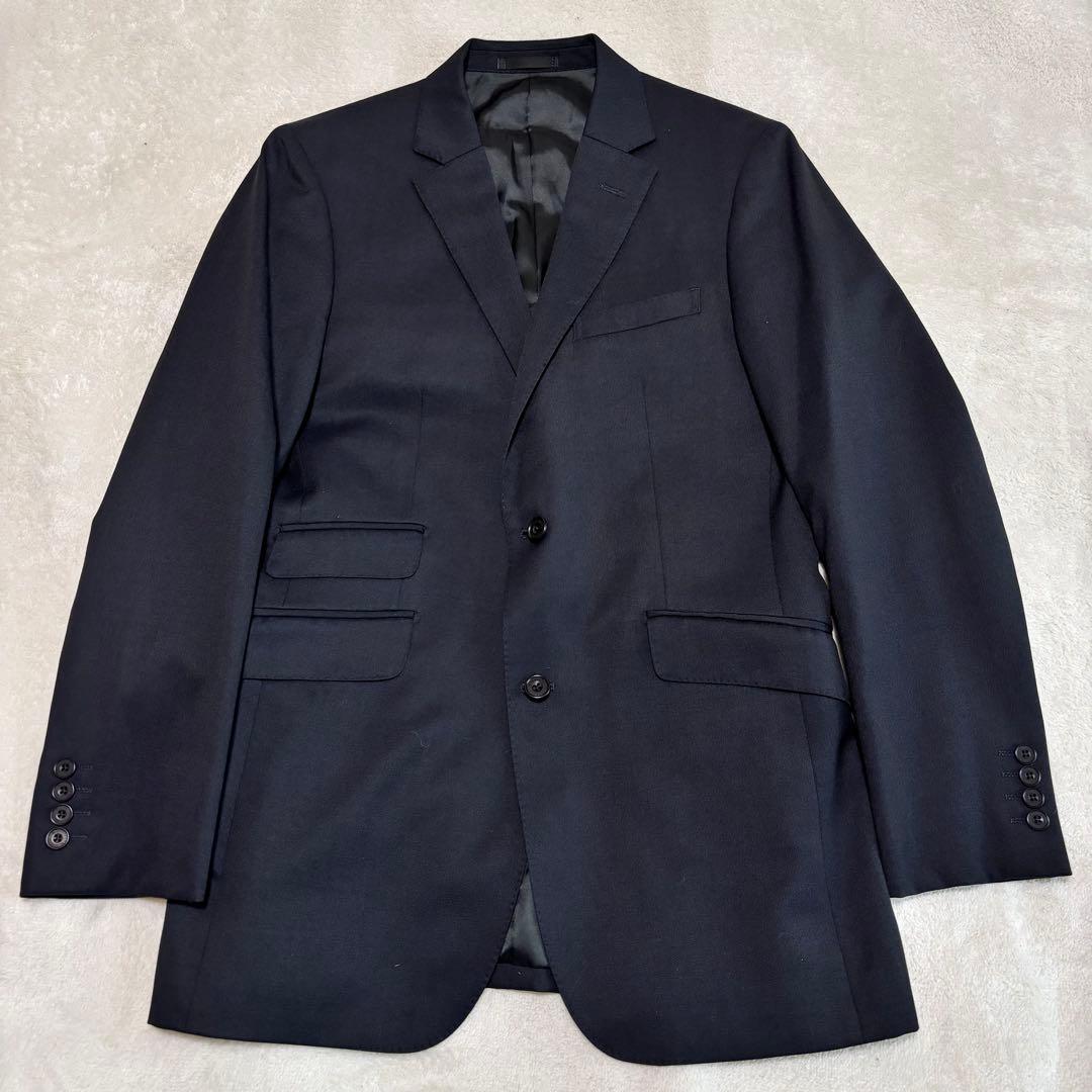 ✨️美品✨️ バーバリーブラックレーベル スーツ ネイビー XLサイズ 日本製