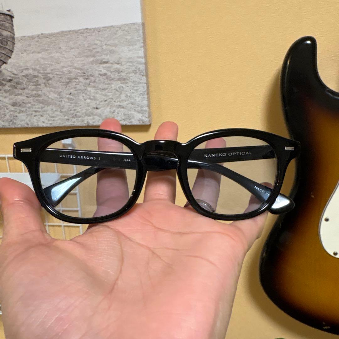 UNITED ARROWS John ブラックフレーム眼鏡