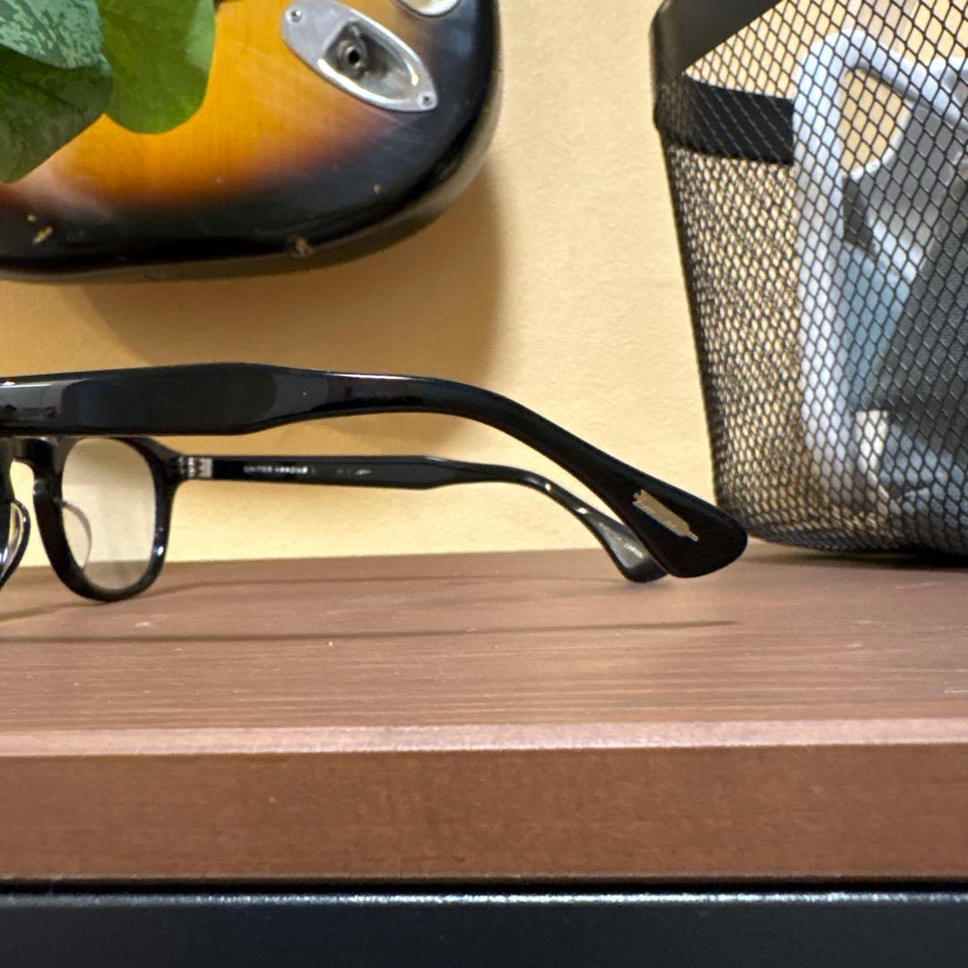 UNITED ARROWS John ブラックフレーム眼鏡