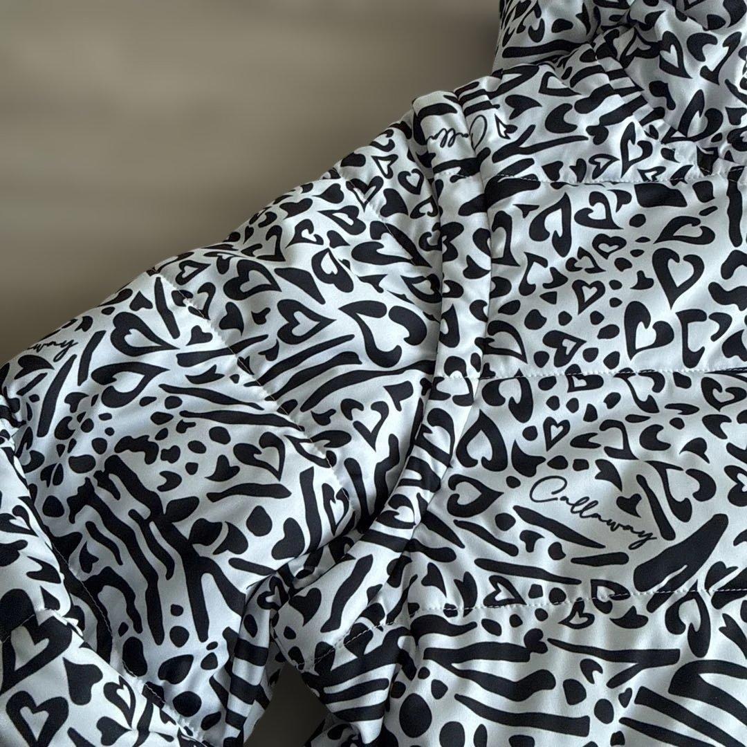 美品！Callaway レディース ゴルフ ジャケット （白黒）