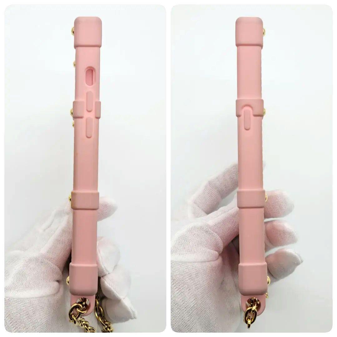 ルイヴィトン iphone14pro ケース リ トランク チェーン ピンク