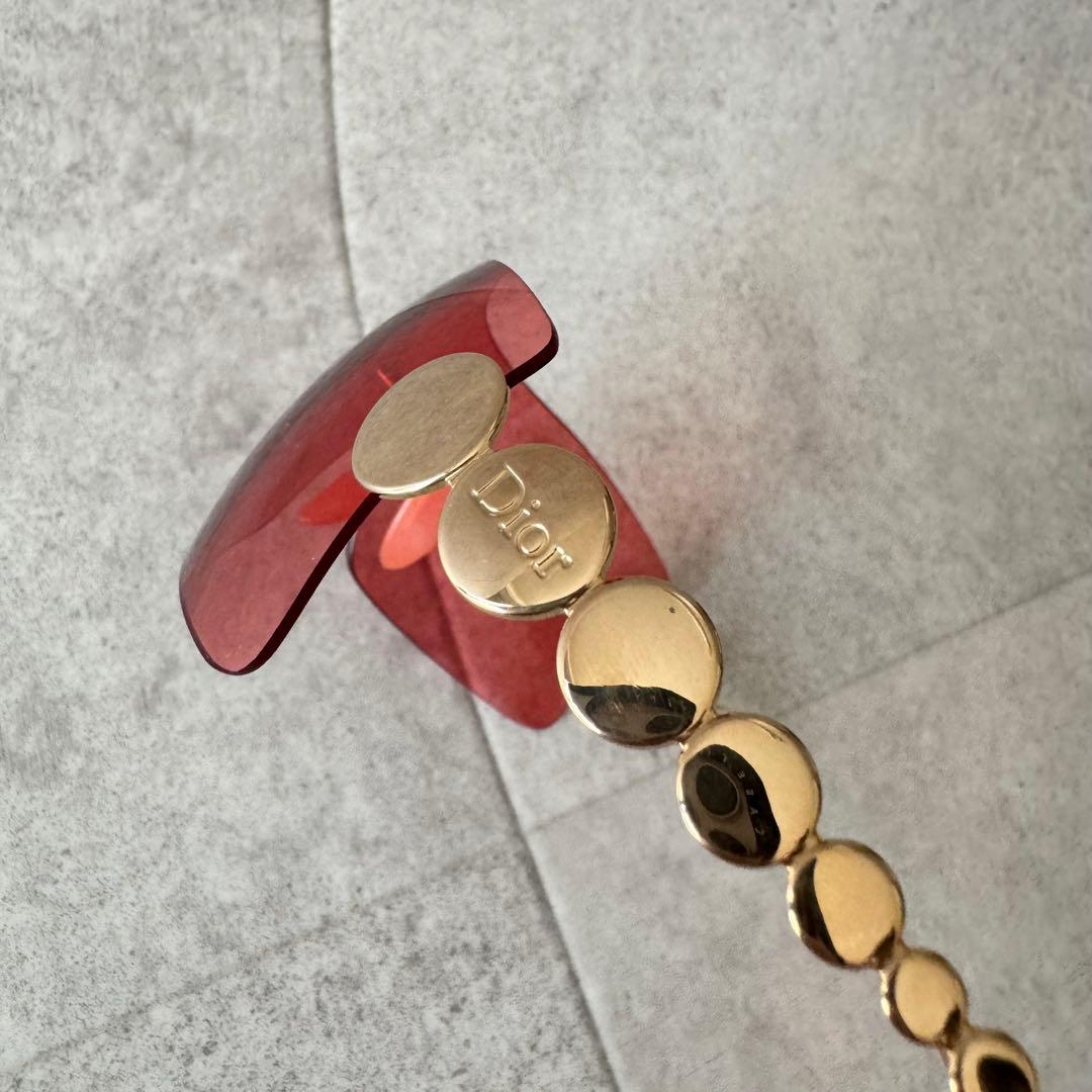 希少　クリスチャンディオール　ガリアーノ期　サングラス　リムレス　ゴールド金具