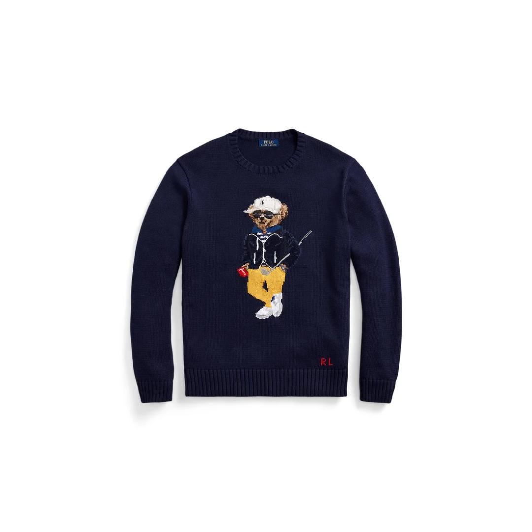 未使用 ポロベアコットンブレンドセーター S ゴルフ RLX POLO GOLF