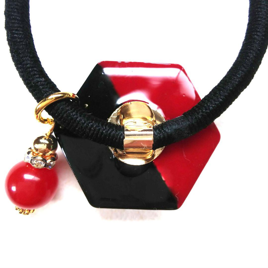 ヘアゴム レジン プルメリア型 マトリカリアとヒトデ カラフルマリン