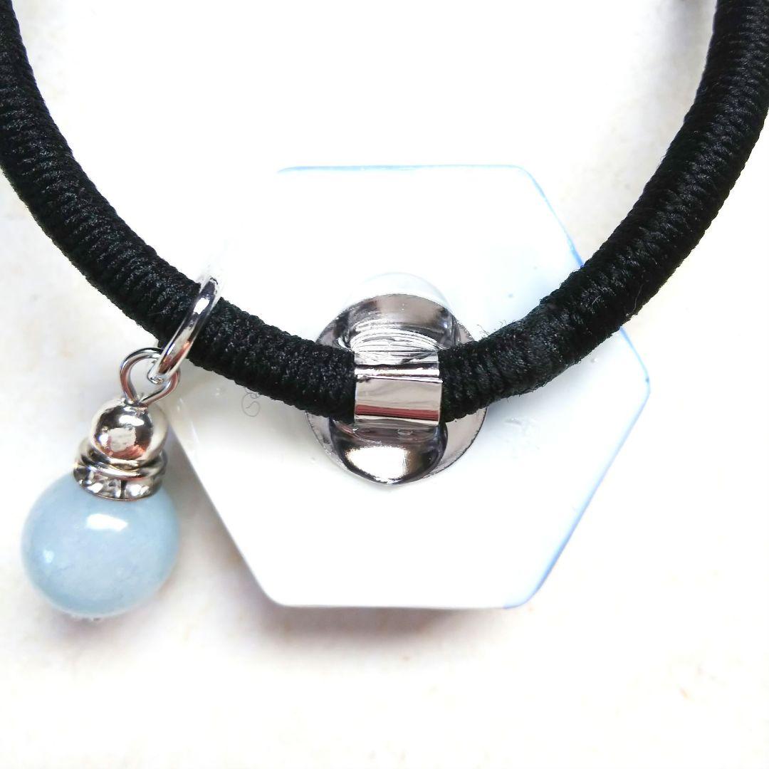 ヘアゴム レジン プルメリア型 マトリカリアとヒトデ カラフルマリン