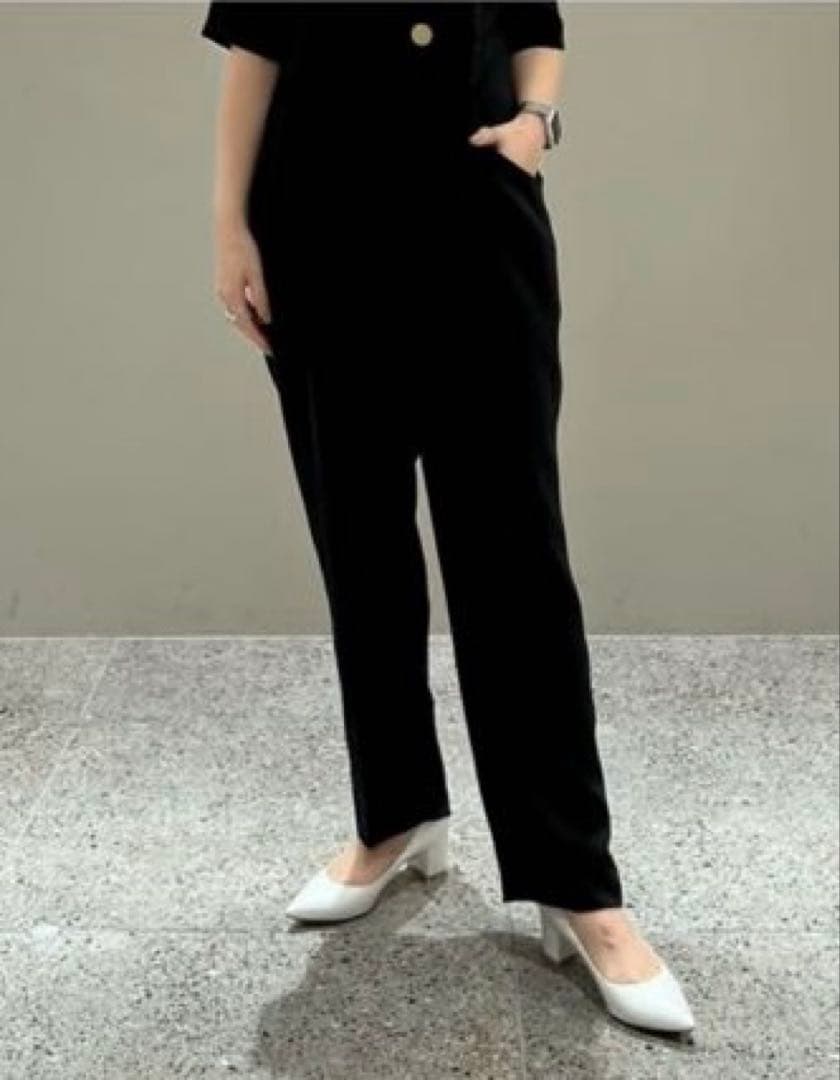 UNITED ARROWS ユナイテッドアローズ ボタンオールインワン 38黒