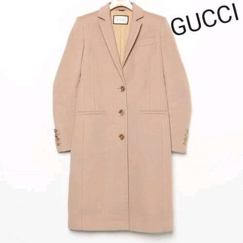 兔*子様 GUCCI　ロングコート　チェスターコート　ベージュ　38