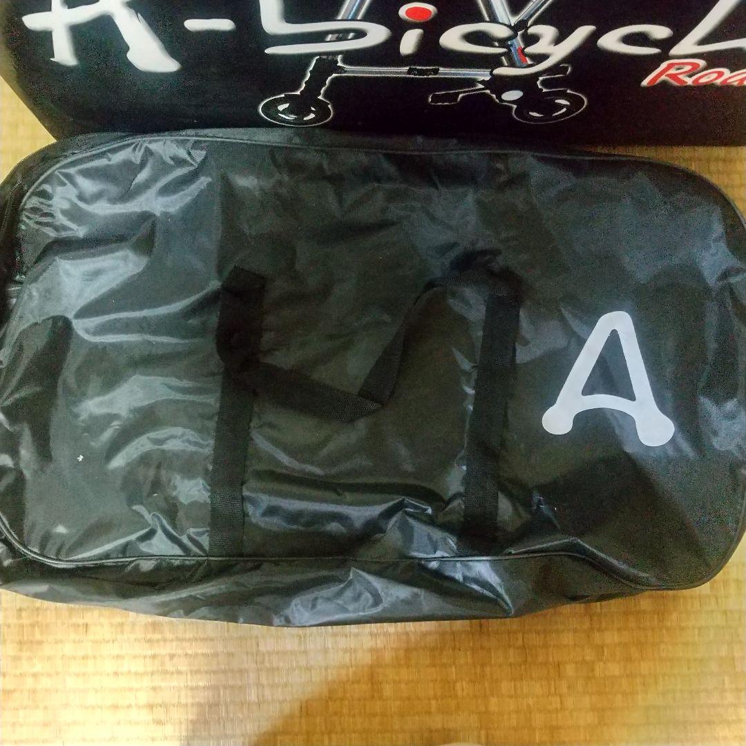 A-bicycle 折りたたみ自転車 シルバー/レッド