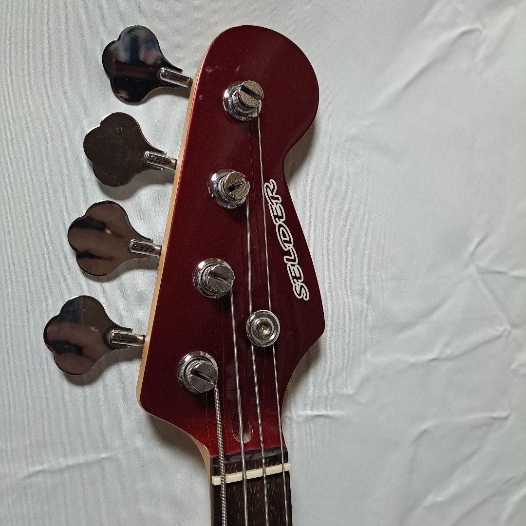 ま*お様 SELDERエレキベース レッド 4弦 シングルコイル