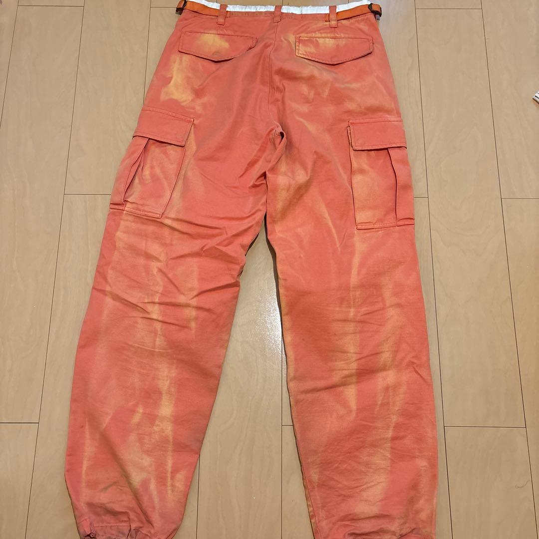 DIESEL ディーゼル　フェード加工　オレンジ カーゴパンツ