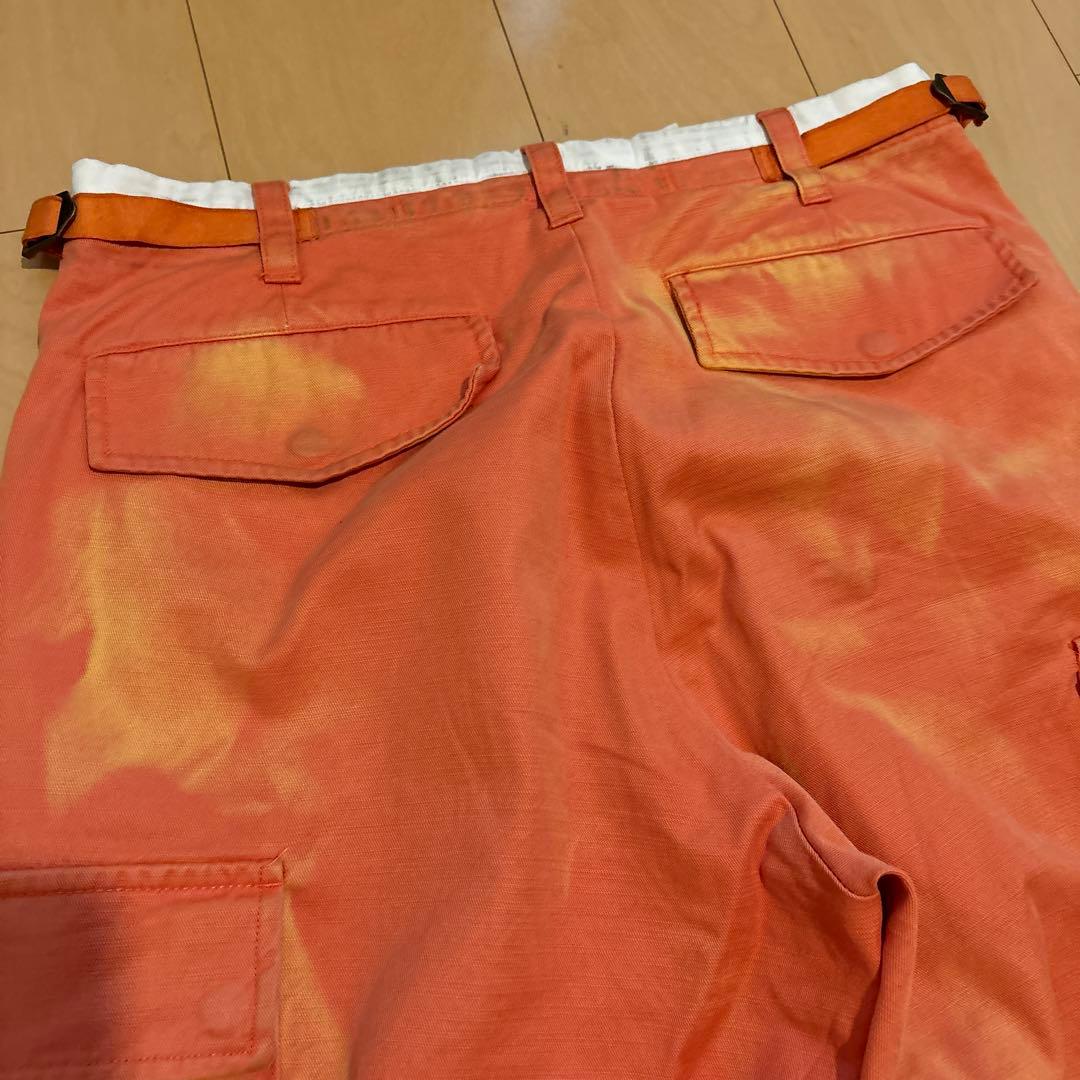 DIESEL ディーゼル　フェード加工　オレンジ カーゴパンツ