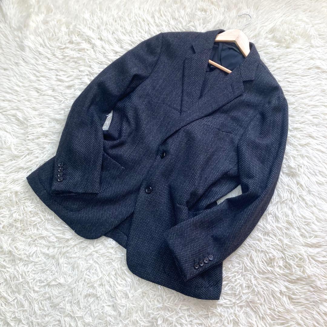 dunhill テーラードジャケット　ツイード　ウール　アルパカ　スペイン製