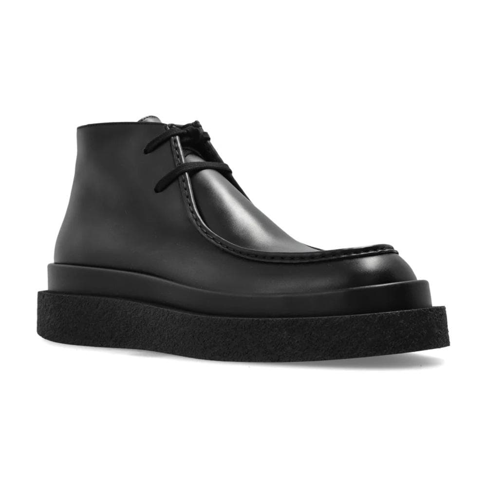 ジルサンダー LOW BOOT セミシャイニー カーフレザー ブーツ 41