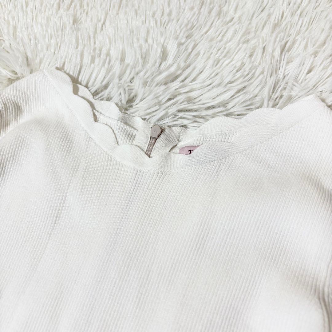 極美品✨トッカ ニットドレス ワンピース＋カーディガン アンサンブル 花刺繍