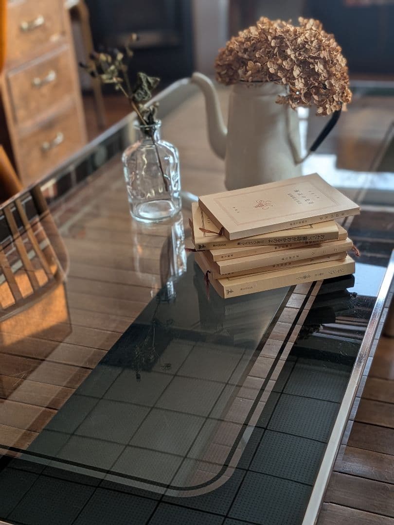 ミッドセンチュリー　ガラストップセンターテーブル