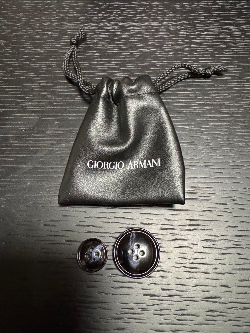 未使用！ジョルジオアルマーニ 48 SOHOライン ピークドラペル濃紺柄