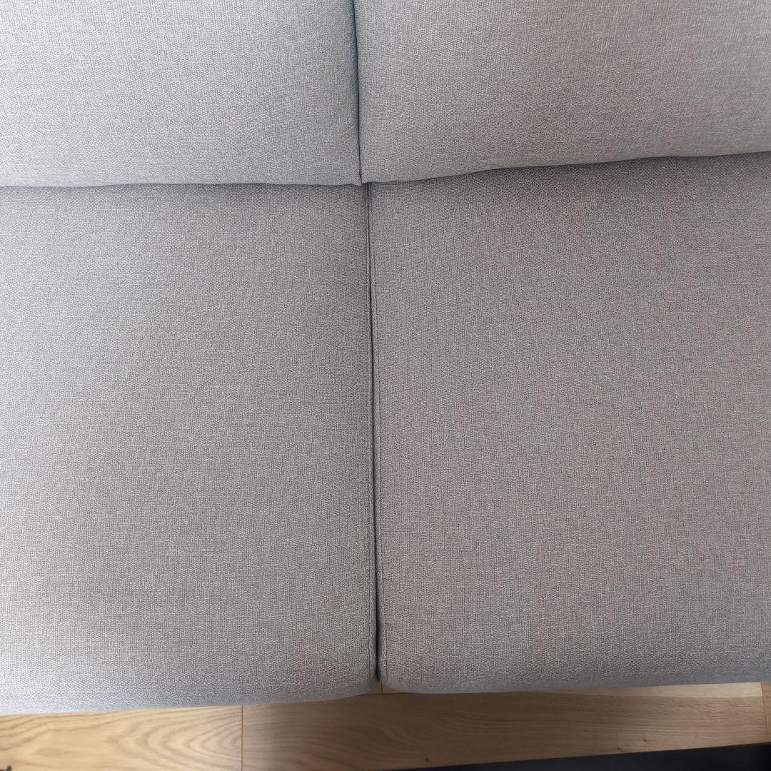 ニトリ 3人掛けソファ 布張りタイプ (MK02 KD LGY)