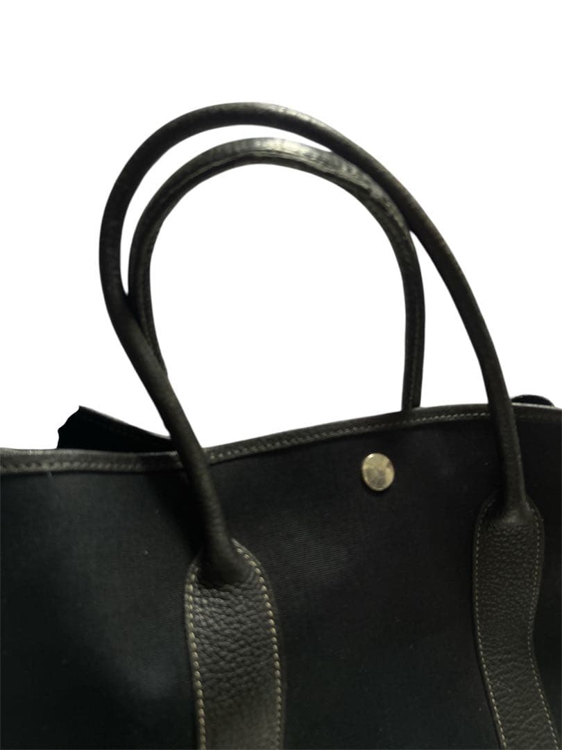 美品　セール✨エルメス　ガーデンパーティー　トワルオフィシエ・ブラック　PM