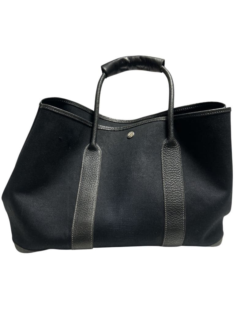 美品　セール✨エルメス　ガーデンパーティー　トワルオフィシエ・ブラック　PM