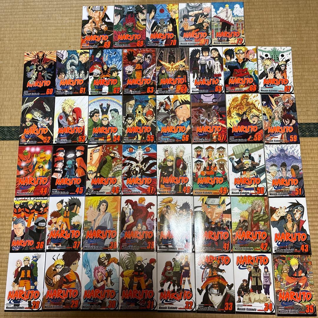 セキNARUTO英語版28巻〜72巻