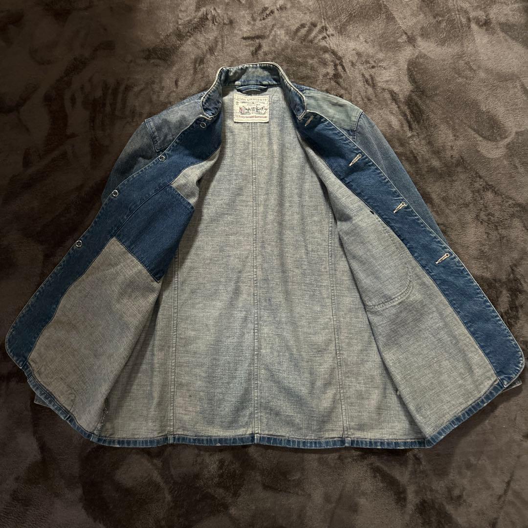 Levi's カバーオール　デニムジャケット　ダメージ加工　LVC 復刻　40