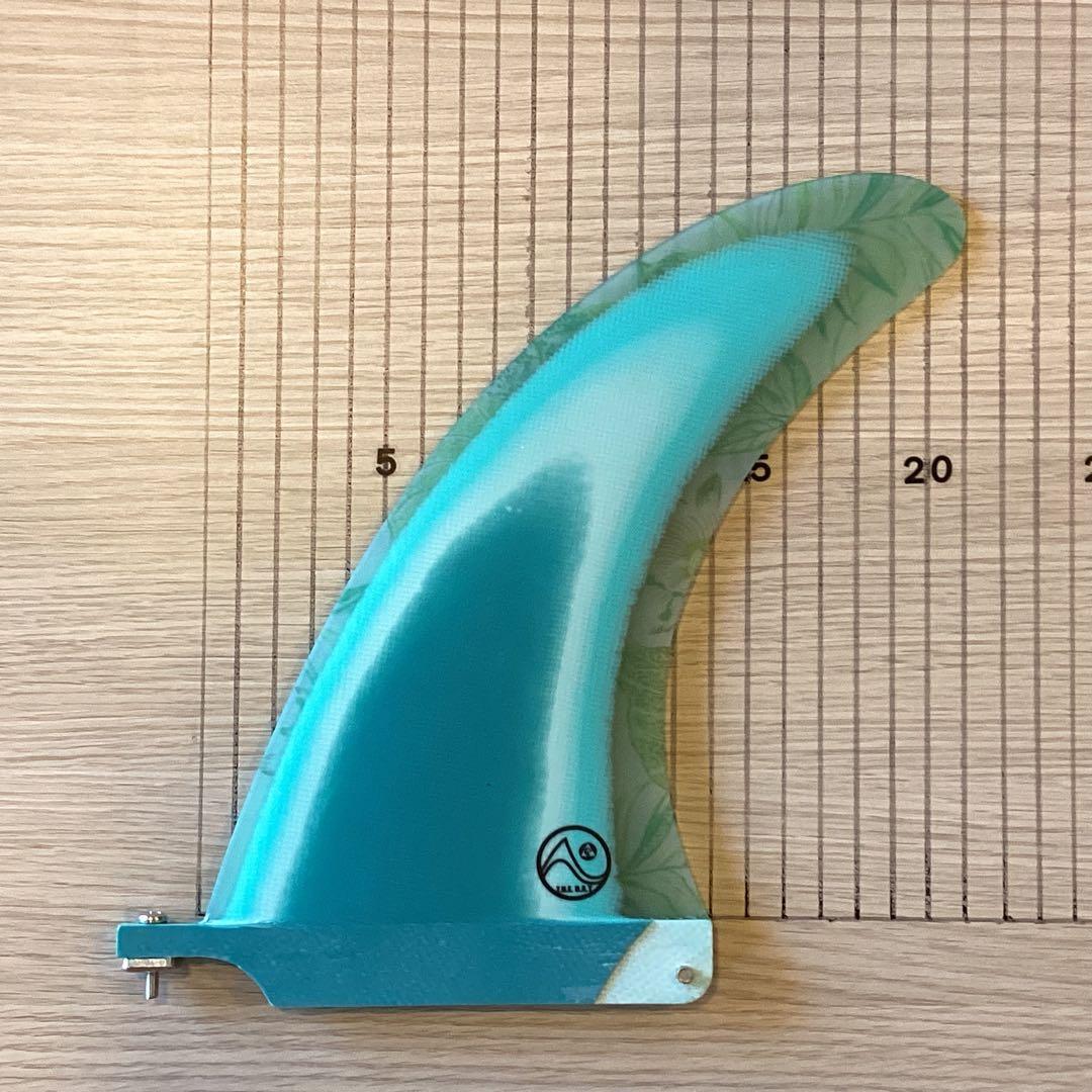 新品未使用シングルフィン8インチ　ライトブルー、 スクリュー付き