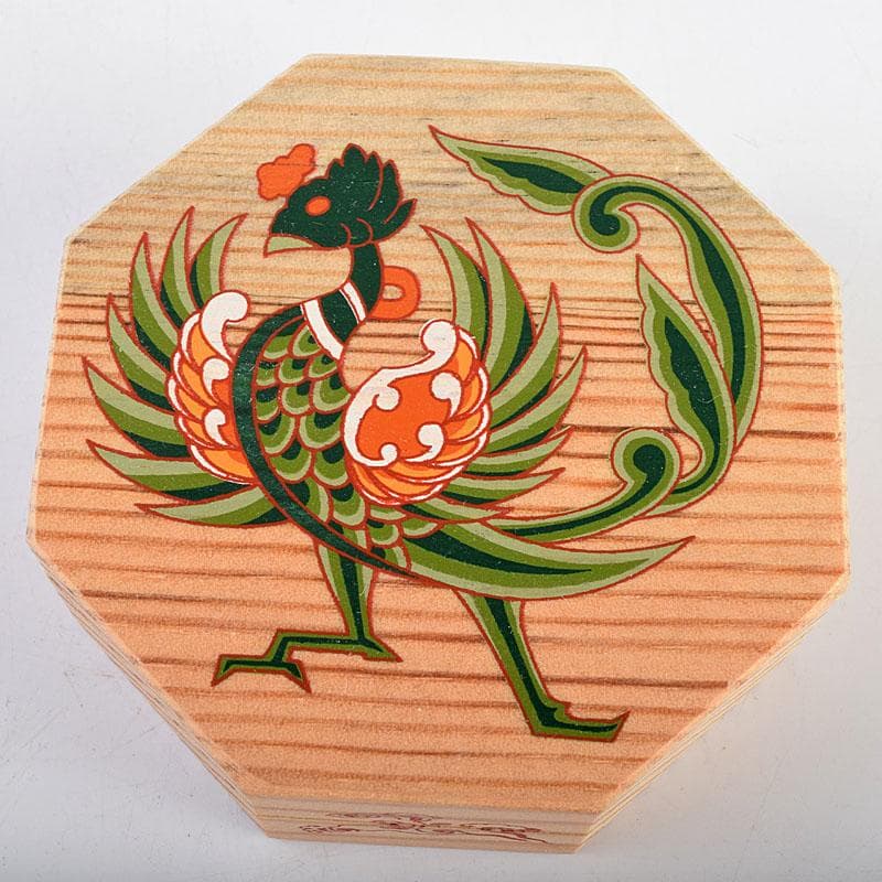 だだっこ 　繧繝文様　八角香合　東大寺　別当永慶書付　共布共箱　Z8908