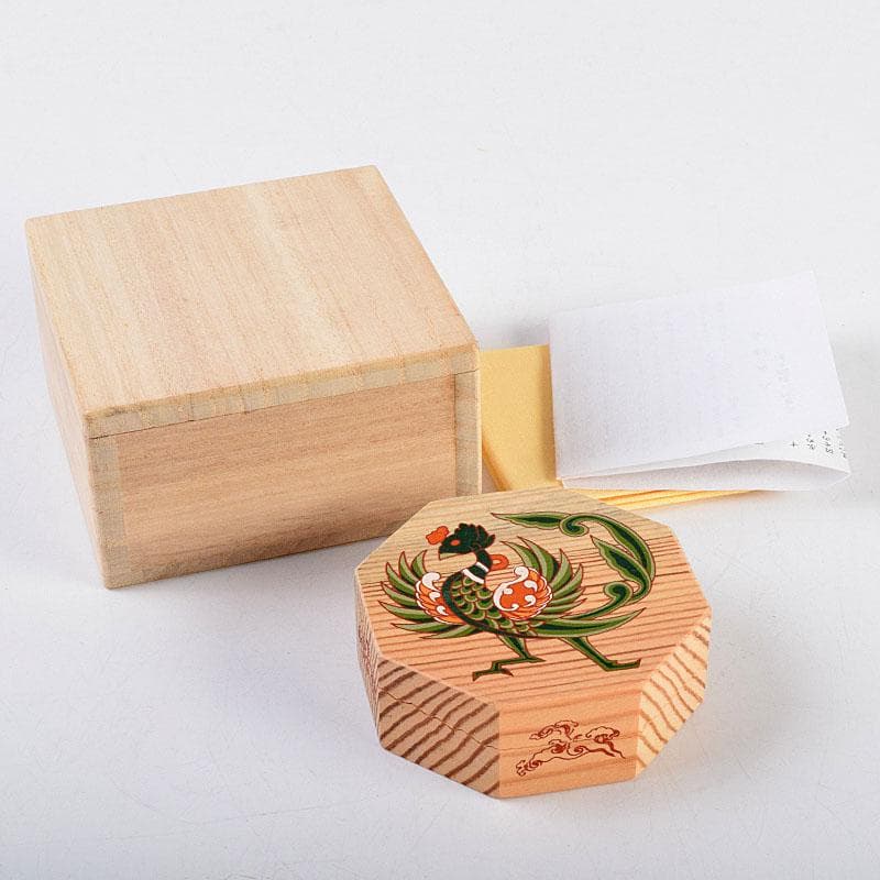 だだっこ 　繧繝文様　八角香合　東大寺　別当永慶書付　共布共箱　Z8908